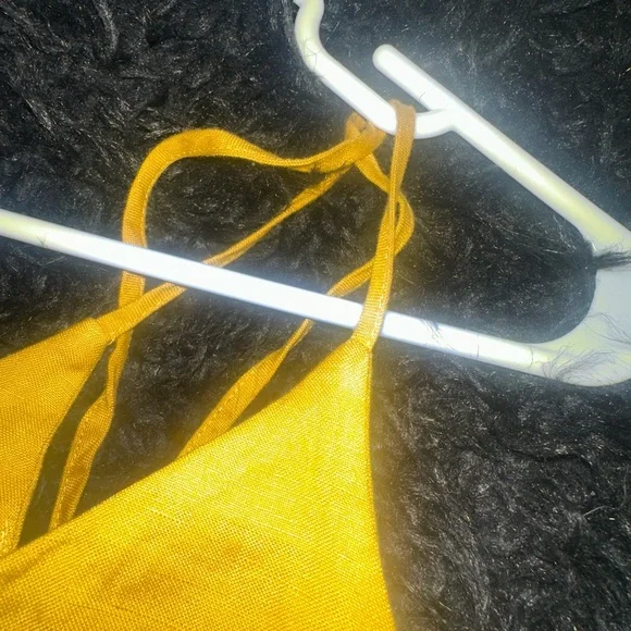 Forever 21 Gold Asymmetrical Buttoned Camisole Dress - Picture 6 of 9